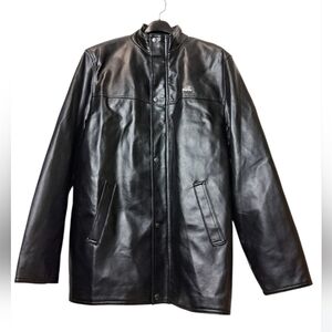 A|E Emporio Collezioni Men's Black Leather Jacket